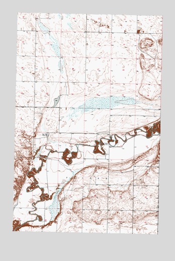Karlsruhe NW, ND USGS Topographic Map