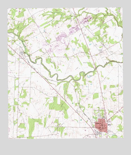 Karnes City, TX USGS Topographic Map