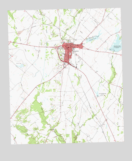 Kaufman, TX USGS Topographic Map