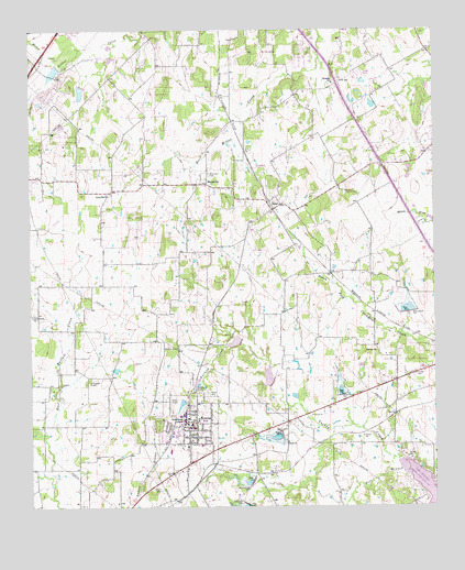 Keene, TX USGS Topographic Map