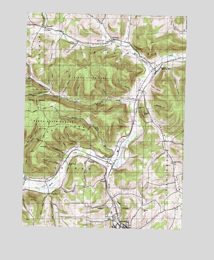 Keeneyville, PA USGS Topographic Map