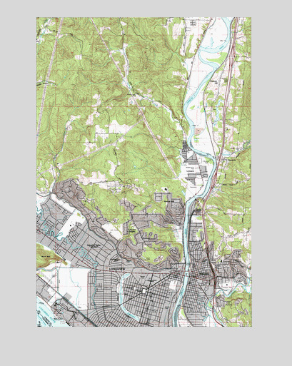 Kelso, WA USGS Topographic Map