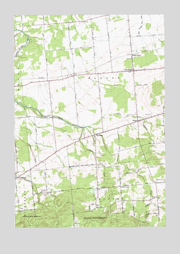 Bangor, NY USGS Topographic Map