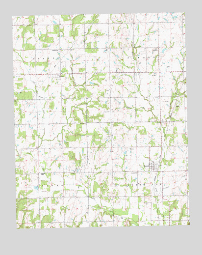Kendrick, OK USGS Topographic Map