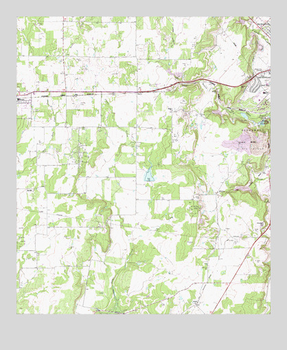 Bangs East, TX USGS Topographic Map