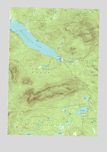 Kennebago Lake, ME USGS Topographic Map