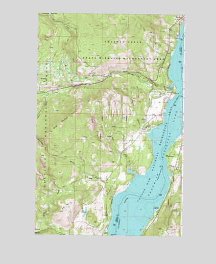 Bangs Mountain, WA USGS Topographic Map