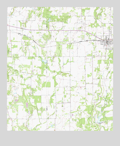 Bangs West, TX USGS Topographic Map
