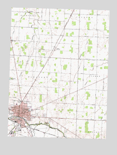 Kenton, OH USGS Topographic Map