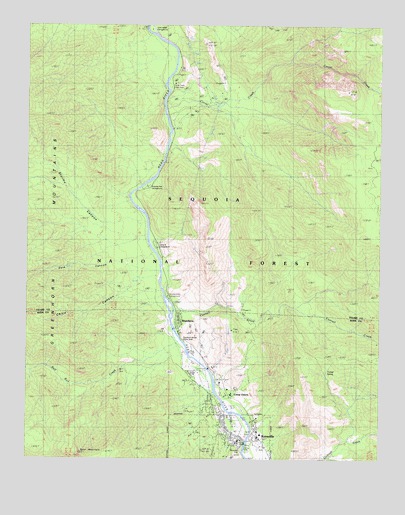 Kernville, CA USGS Topographic Map