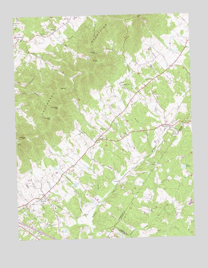 Keswick, VA USGS Topographic Map