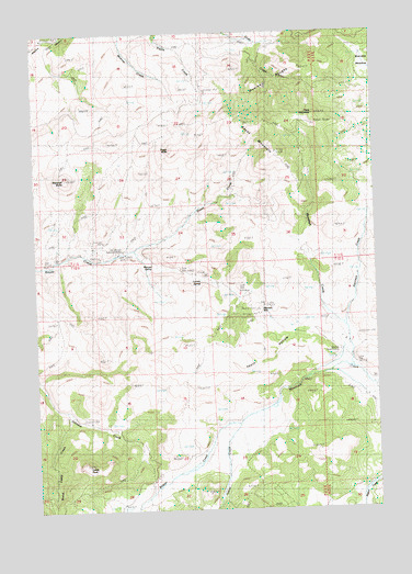 Keyes Mountain, OR USGS Topographic Map