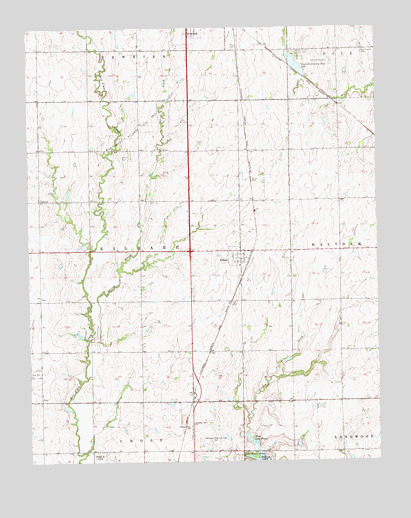 Kildare, OK USGS Topographic Map
