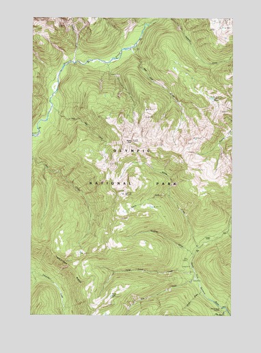 Kimta Peak, WA USGS Topographic Map