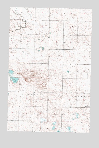 Bantry NW, ND USGS Topographic Map