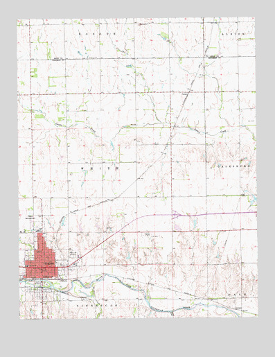 Kingman, KS USGS Topographic Map