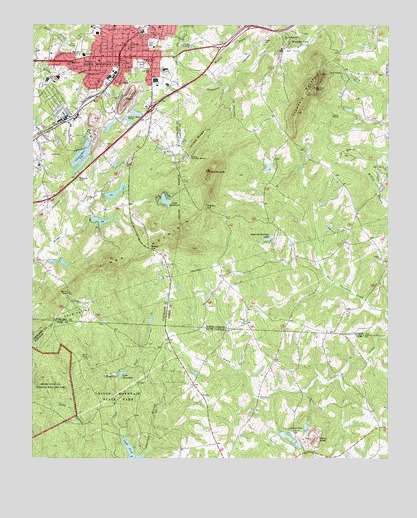 Kings Mountain, NC USGS Topographic Map