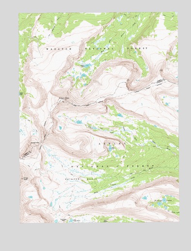 Kings Peak Utah Map Kings Peak, Ut Topographic Map - Topoquest
