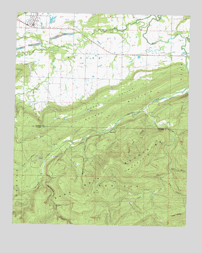 Kinta, OK USGS Topographic Map