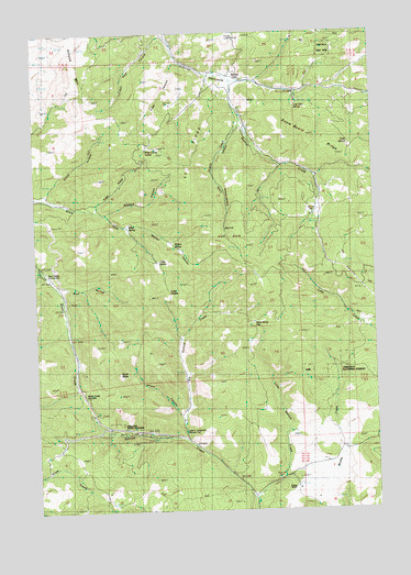 Kinzua, OR USGS Topographic Map