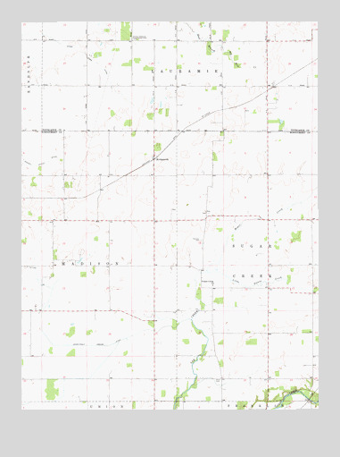 Kirkpatrick, IN USGS Topographic Map