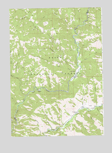 Barber Flat, ID USGS Topographic Map