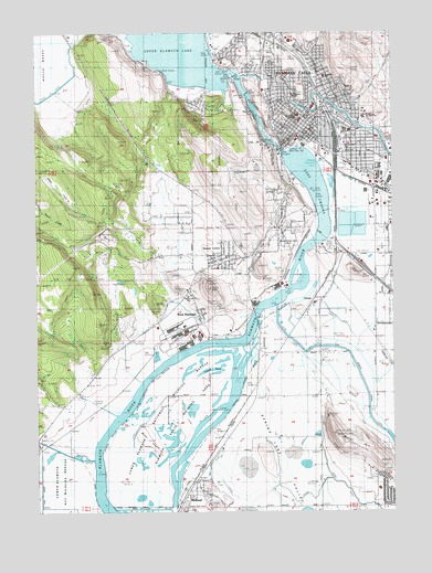 Klamath Falls, OR USGS Topographic Map