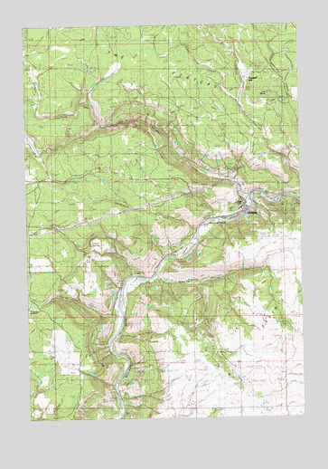Klickitat, WA USGS Topographic Map