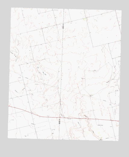 Knott SW, TX USGS Topographic Map