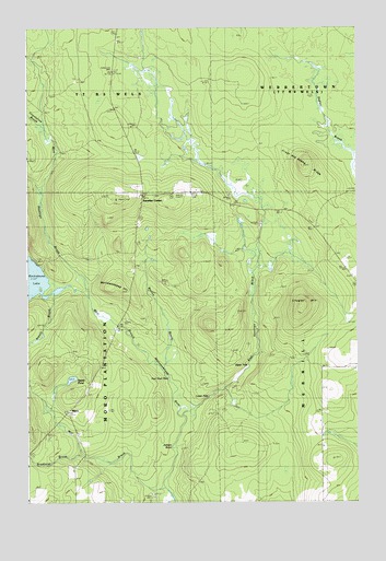 Knowles Corner, ME USGS Topographic Map