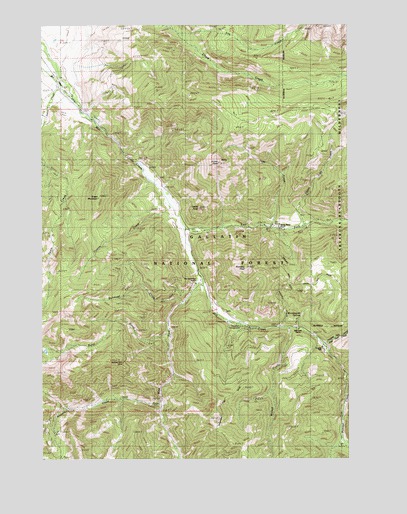 Knowles Peak, MT USGS Topographic Map
