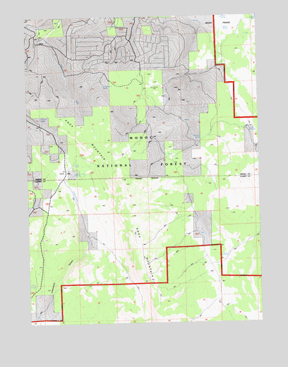 Knox Mountain, CA USGS Topographic Map