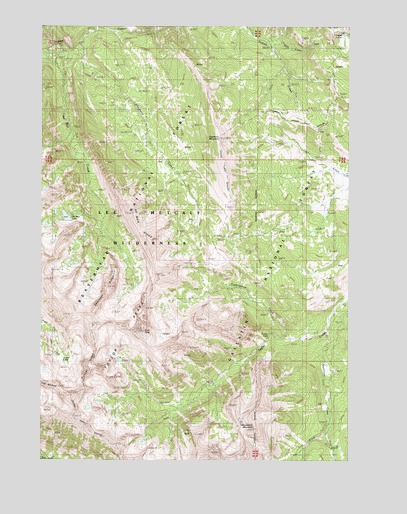 Koch Peak, MT USGS Topographic Map