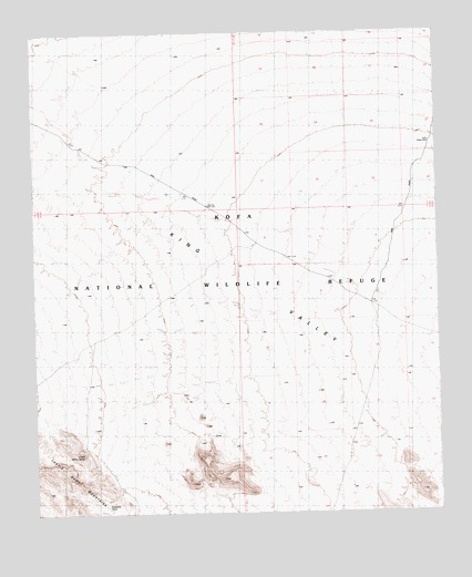 Kofa Deep Well, AZ USGS Topographic Map