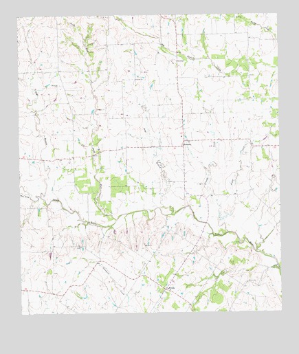 Komensky, TX USGS Topographic Map