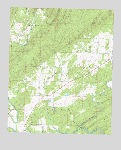 Kosoma, OK USGS Topographic Map