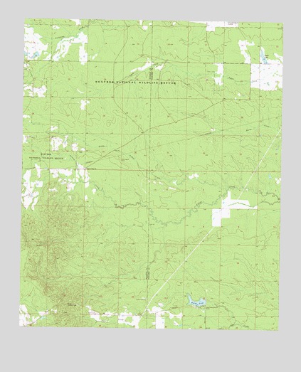 Barge Lake, MS USGS Topographic Map