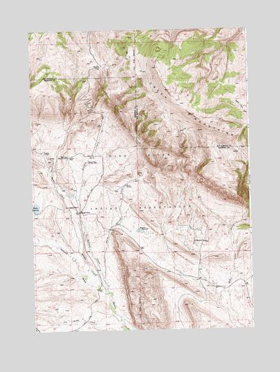 Bargee, WY USGS Topographic Map