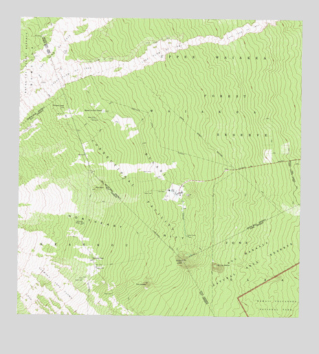Kulani, HI USGS Topographic Map