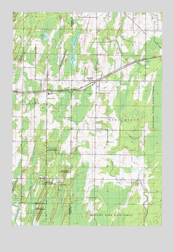 Bark River, MI USGS Topographic Map