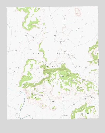 La Cinta Mesa, NM USGS Topographic Map