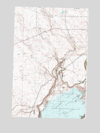 Barker Canyon, WA USGS Topographic Map