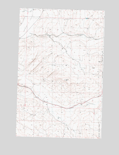 Barker Mountain, WA USGS Topographic Map