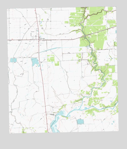 La Ward, TX USGS Topographic Map
