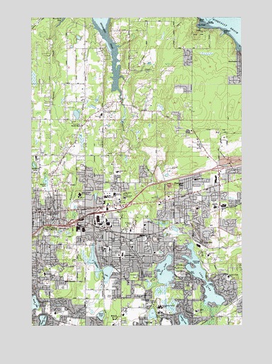 Lacey, WA USGS Topographic Map