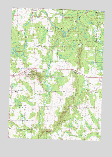 Lachine, MI USGS Topographic Map