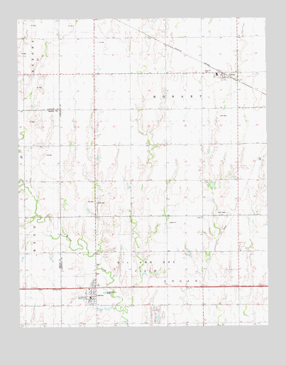 Lahoma, OK USGS Topographic Map