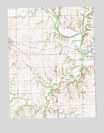 Barnes, KS USGS Topographic Map