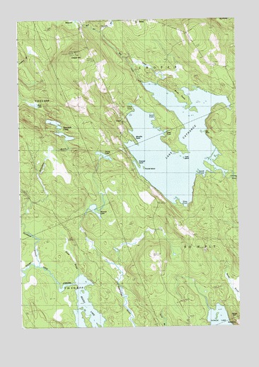 Lake Cathance, ME USGS Topographic Map