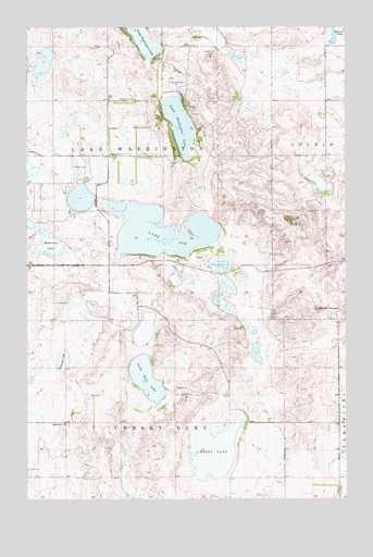 Lake Coe, ND USGS Topographic Map